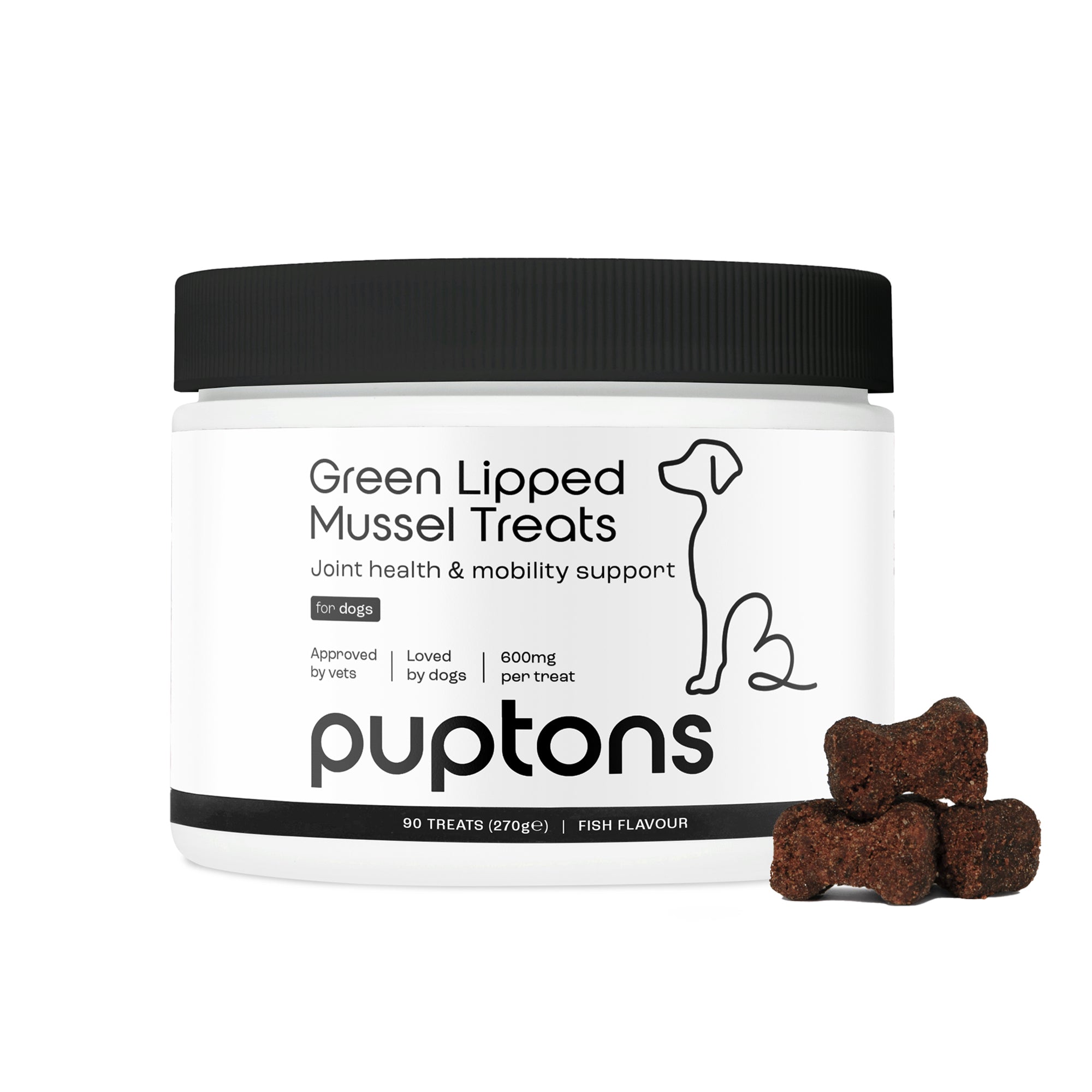 Green Lipped Mussel Treats for Dogs Puptons